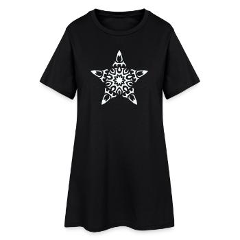 Étoile - Robe T-shirt Femme - noir - Devant