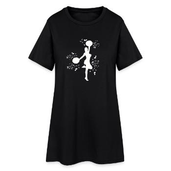 Cheerleader Cheer Mom Cheerleading - Frauen T-Shirt-Kleid - Schwarz - Vorne