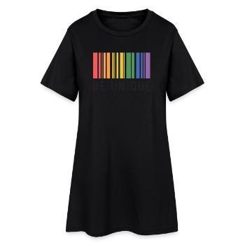 Mois de la Fierté LGBT - Soyez unique - Robe T-shirt Femme - noir - Devant