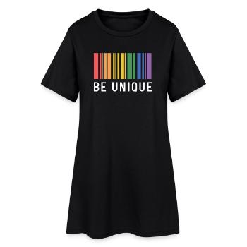 Mois de la Fierté LGBT - Soyez unique - Robe T-shirt Femme - noir - Devant