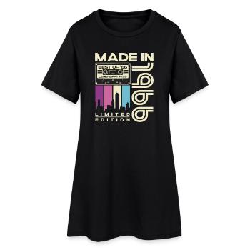Cadeau d’anniversaire Born Vintage Vintage 1966 - Robe T-shirt Femme - noir - Devant