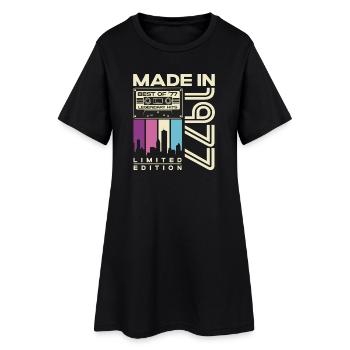 1977 Vintage Vintage Rétro Cadeau d’anniversaire - Robe T-shirt Femme - noir - Devant