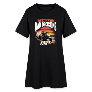 UTV Off Road 4 Wheeler Side by side - Women’s T-Shirt Dress - black - Front