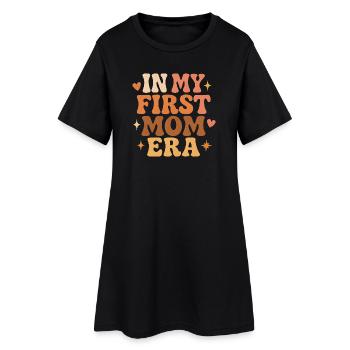 Première idée de cadeau pour la fête des mères : Famille Cool - Robe T-shirt Femme - noir - Devant
