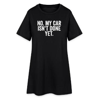 Non, ma voiture n’est pas encore prête ! (A drôle - Robe T-shirt Femme - noir - Devant