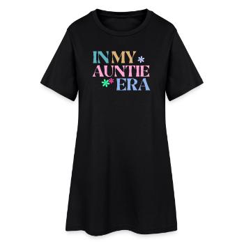 Dans mon t-shirt de l’ère tante - Tante cadeau rétro - Robe T-shirt Femme - noir - Devant