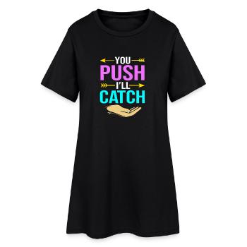 Sage-femme - Robe T-shirt Femme - noir - Devant