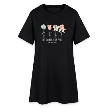 Kids Christian Toddler Armor Of God - Frauen T-Shirt-Kleid - Schwarz - Vorne