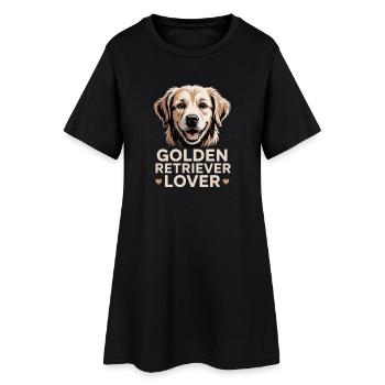Golden Retriever Lover - Women’s T-Shirt Dress - black - Front