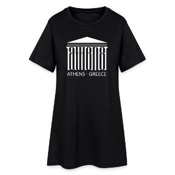 Athènes Grèce Grecs Hellènes Grèce Touristique - Robe T-shirt Femme - noir - Devant