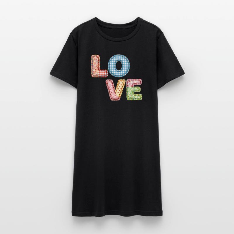 Patchwork Design Patchwork Patchwork Patches colorés Robe T-shirt Femme