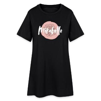Mirabelle’s Girl Nom Baby Shower Shirt Nom - Robe T-shirt Femme - noir - Devant