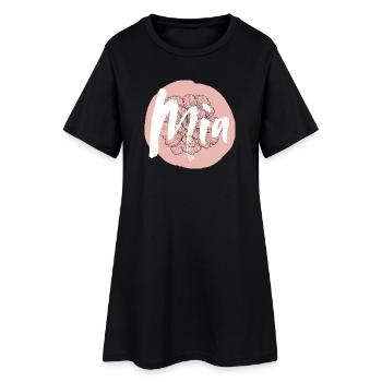 Mila Mädchenname Baby Shower Name Shirt - Frauen T-Shirt-Kleid - Schwarz - Vorne