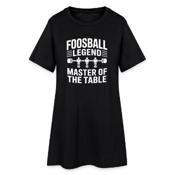 Évolution du Foot de table Baby-foot Drôle Baby-foot - Robe T-shirt Femme - noir - Devant
