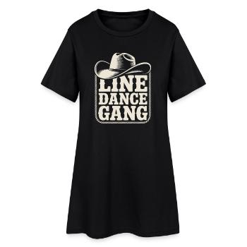 Country de Gang de Cowboys de Danse en Ligne - Robe T-shirt Femme - noir - Devant