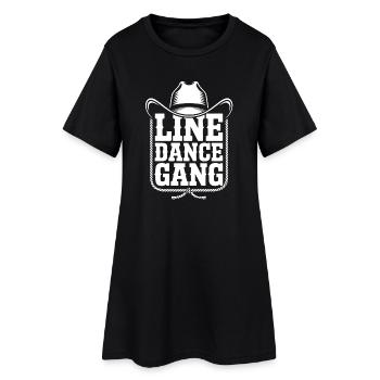 Bande de danse en ligne – Style cowboy - Robe T-shirt Femme - noir - Devant