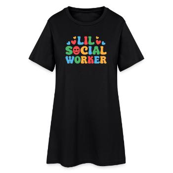 Assistant social Quota Lil Assistant social Travail social - Robe T-shirt Femme - noir - Devant