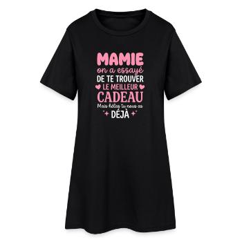 Mamie cherche le meilleur cadeau - Robe T-shirt Femme - noir - Devant