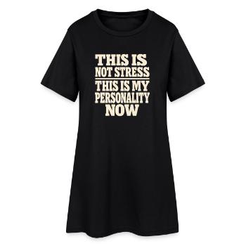 Millénial épuisé, adulte fatigué, - Robe T-shirt Femme - noir - Devant