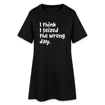 Citation sarcastique : Je crois que je me suis trompé - Robe T-shirt Femme - noir - Devant