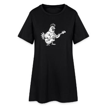 Cloud Forest Silhouette Mono - Women’s T-Shirt Dress - black - Front