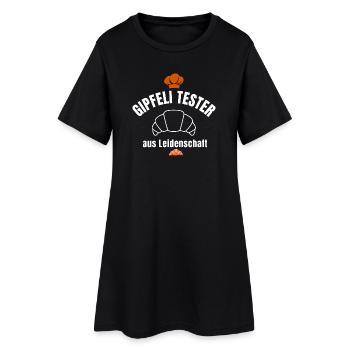 Rauhaardackel Gartenarbeit - Lustiges Dackel Gärtn - Frauen T-Shirt-Kleid - Schwarz - Vorne
