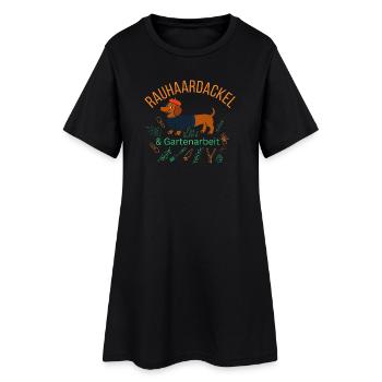 Gipfeli Tester aus Leidenschaft - Schweizer Frühst - Frauen T-Shirt-Kleid - Schwarz - Vorne