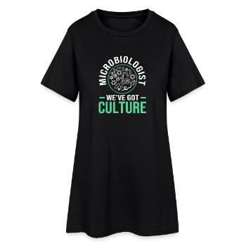 Microbiologie Biologie Sciences biologiques - Robe T-shirt Femme - noir - Devant