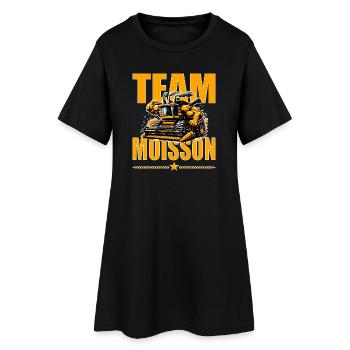 Team moisson humour moissonneuse bodybuildée - Robe T-shirt Femme - noir - Devant