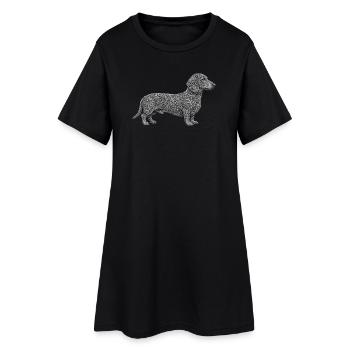 Dachshund - Women’s T-Shirt Dress - black - Front