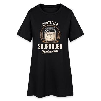 Certified Sourdough Whisperer - Women’s T-Shirt Dress - black - Front