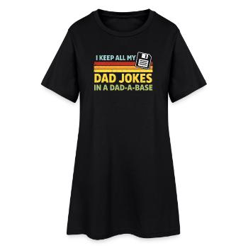 Blagues de papa Programmeur de t-shirts Humour de papa - Robe T-shirt Femme - noir - Devant