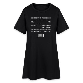 Rethink Department Coffee Rescue - Women’s T-Shirt Dress - black - Front