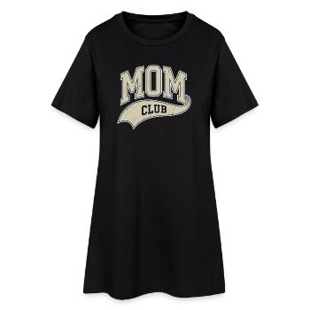 Logo de bannière vintage du MOM CLUB - Robe T-shirt Femme - noir - Devant
