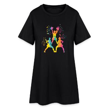 Cheerpom pom girls Mom Cheerleading - Robe T-shirt Femme - noir - Devant