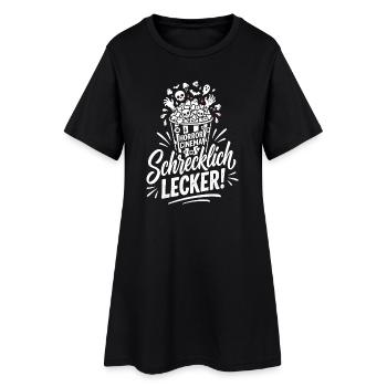 Blutspritzer Horror Splatter Design - Frauen T-Shirt-Kleid - Schwarz - Vorne