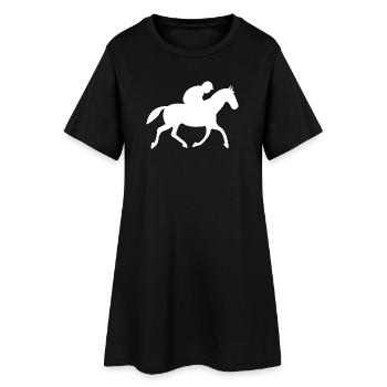 horses - Women’s T-Shirt Dress - black - Front