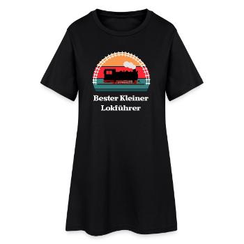 Bester Kleiner Lokführer - Frauen T-Shirt-Kleid - Schwarz - Vorne