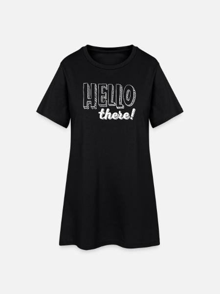 BONJOUR ! - Robe T-shirt Femme - noir