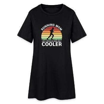 Marathon Semi-marathon Marathonien - Robe T-shirt Femme - noir - Devant