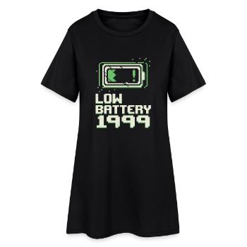 C’était plus facile à l’époque - Robe T-shirt Femme - noir - Devant