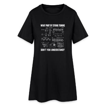 Parties d’instruments à cordes pour violon et alto - Robe T-shirt Femme - noir - Devant