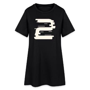 2 - Robe T-shirt Femme - noir - Devant