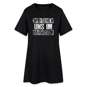 Wir sehen uns im Darkroom / Gay, CSD, - Frauen T-Shirt-Kleid - Schwarz - Vorne