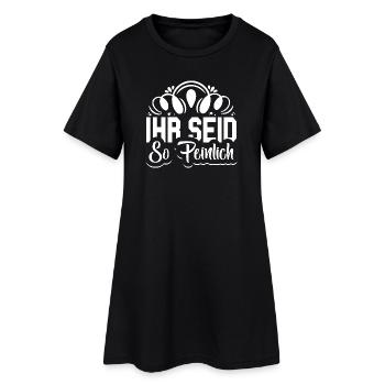 Ihr seid so peinlich Spruch Jugendlich - Frauen T-Shirt-Kleid - Schwarz - Vorne