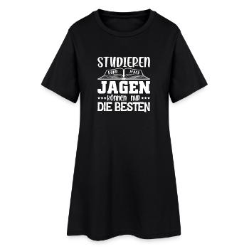 Jäger Jagdspruch Jagen Spruch Lustig - Frauen T-Shirt-Kleid - Schwarz - Vorne