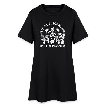 Plantes qui ne font pas d’accumulation - Robe T-shirt Femme - noir - Devant