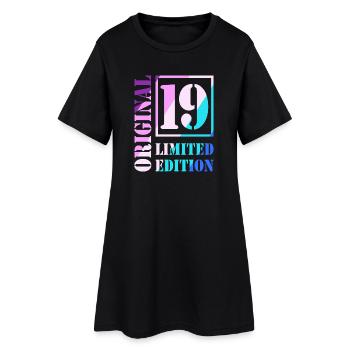 19e anniversaire Garçon Fille Adolescent Original 19 - Robe T-shirt Femme - noir - Devant