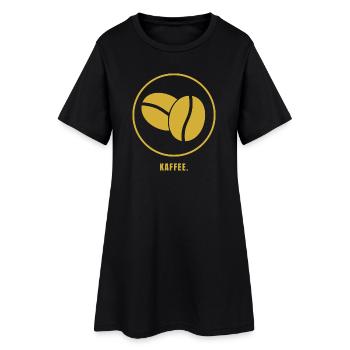CAFÉ. Success Edition – Minimalist Coffee Shop - Robe T-shirt Femme - noir - Devant