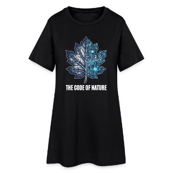 Le Code de la nature - Robe T-shirt Femme - noir - Devant